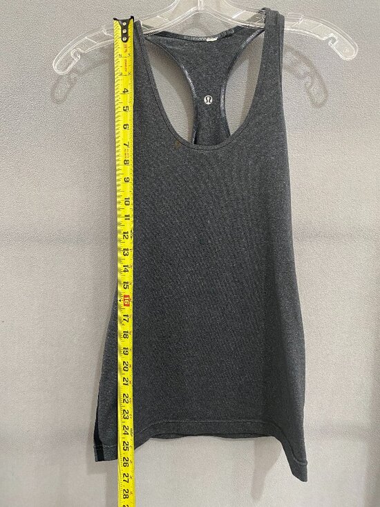 Lululemon Gray Racerback Tank Top Athletic Yoga Workout Sleeveless Top - Picture 3 of 4